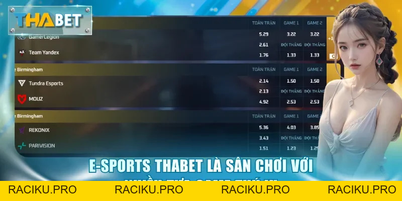 E-Sports Thabet - Trải Nghiệm Thể Thao Điện Tử Hấp Dẫn