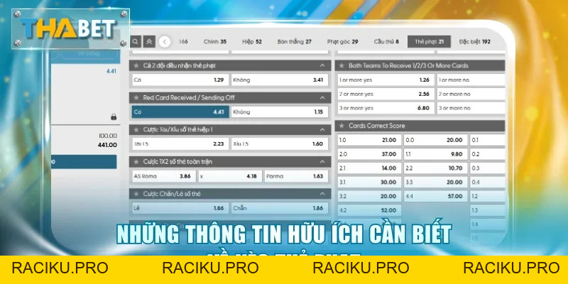 Hiểu Rõ Về Kèo Thẻ Phạt Để Chốt Cược Chính Xác Tại Thabet
